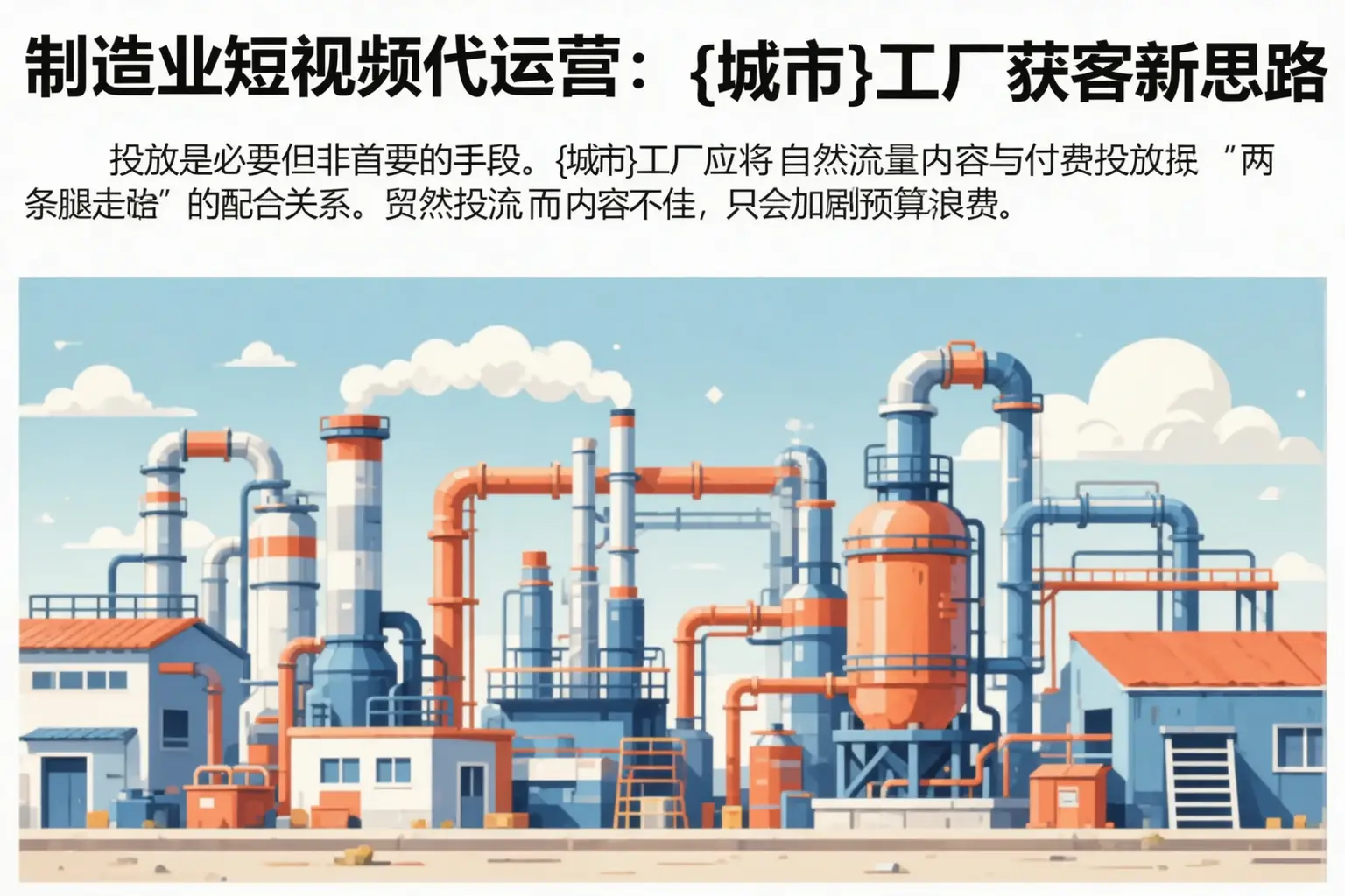 制造业短视频代运营：右玉工厂获客新思路
